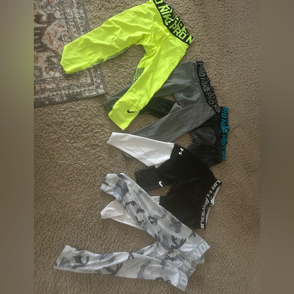 Under Armour and Nike Athletic Leggings Set